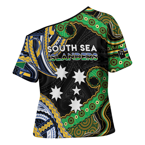 South Sea Islanders And Solomon Islands Cross Shoulder Shirt Solomons Coat Of Arms And Southern Cross