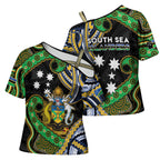 South Sea Islanders And Solomon Islands Cross Shoulder Shirt Solomons Coat Of Arms And Southern Cross