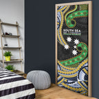 South Sea Islanders And Solomon Islands Door Cover Solomons Coat Of Arms And Southern Cross