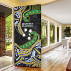 South Sea Islanders And Solomon Islands Door Cover Solomons Coat Of Arms And Southern Cross