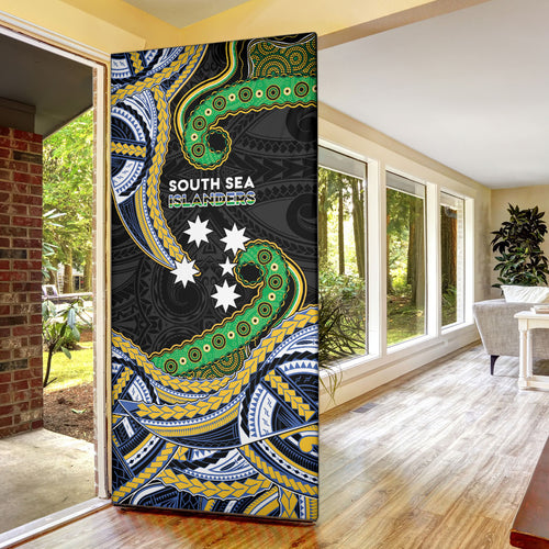 South Sea Islanders And Solomon Islands Door Cover Solomons Coat Of Arms And Southern Cross