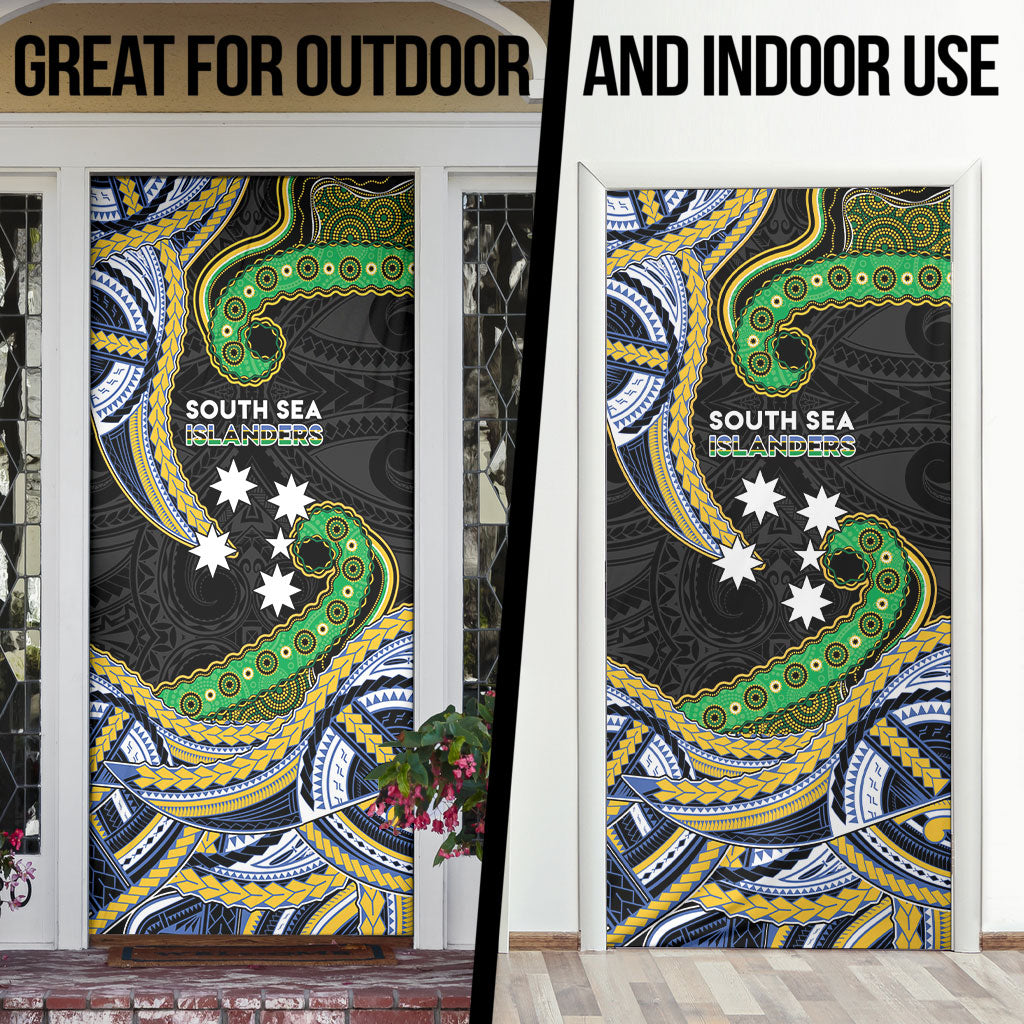 South Sea Islanders And Solomon Islands Door Cover Solomons Coat Of Arms And Southern Cross