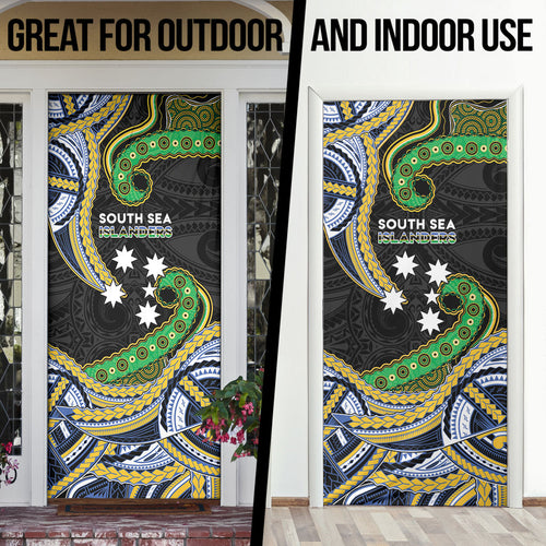 South Sea Islanders And Solomon Islands Door Cover Solomons Coat Of Arms And Southern Cross