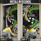South Sea Islanders And Solomon Islands Door Cover Solomons Coat Of Arms And Southern Cross