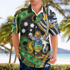 South Sea Islanders And Solomon Islands Hawaiian Shirt Solomons Coat Of Arms And Southern Cross