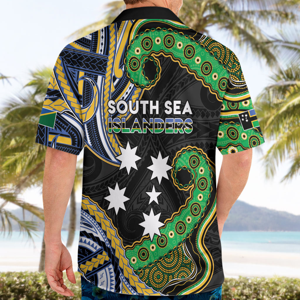 South Sea Islanders And Solomon Islands Hawaiian Shirt Solomons Coat Of Arms And Southern Cross