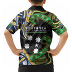 South Sea Islanders And Solomon Islands Hawaiian Shirt Solomons Coat Of Arms And Southern Cross
