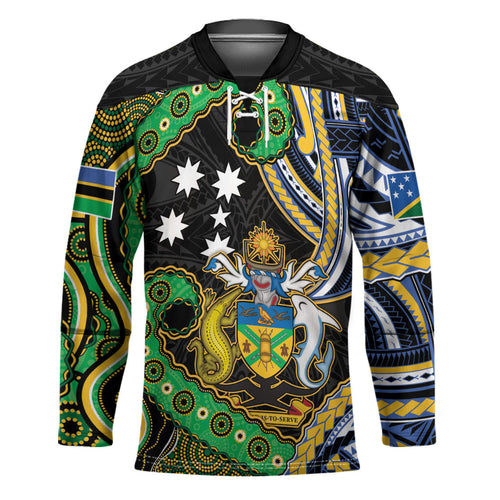 South Sea Islanders And Solomon Islands Hockey Jersey Solomons Coat Of Arms And Southern Cross