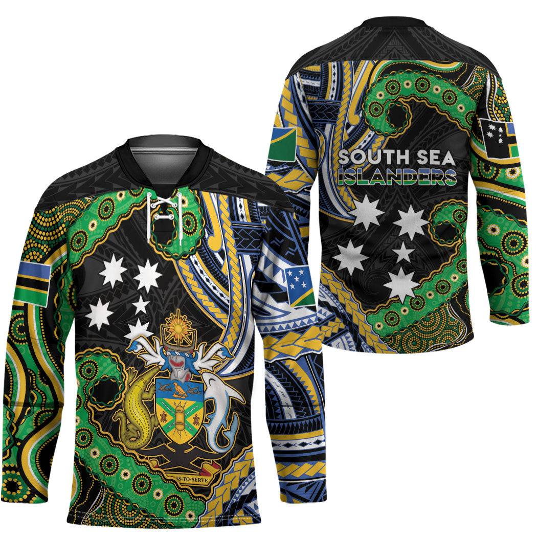 South Sea Islanders And Solomon Islands Hockey Jersey Solomons Coat Of Arms And Southern Cross