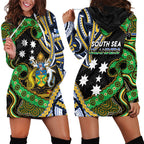 South Sea Islanders And Solomon Islands Hoodie Dress Solomons Coat Of Arms And Southern Cross