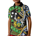 South Sea Islanders And Solomon Islands Kid Polo Shirt Solomons Coat Of Arms And Southern Cross