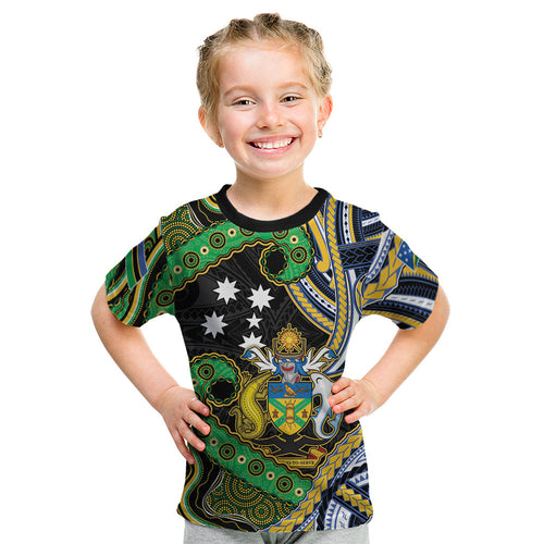 South Sea Islanders And Solomon Islands Kid T Shirt Solomons Coat Of Arms And Southern Cross