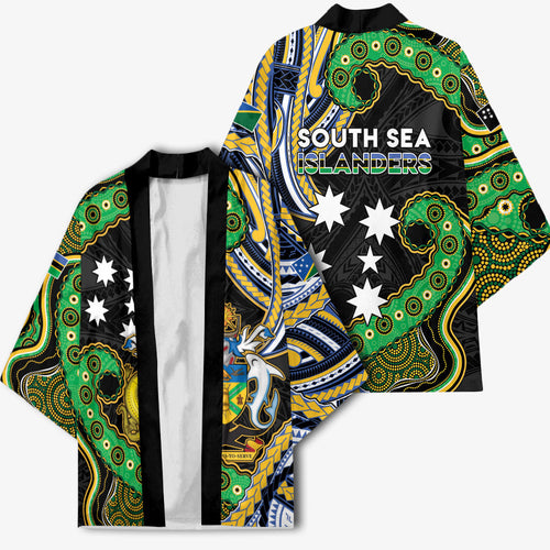 South Sea Islanders And Solomon Islands Kimono Solomons Coat Of Arms And Southern Cross