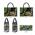 South Sea Islanders And Solomon Islands Leather Bag Solomons Coat Of Arms And Southern Cross