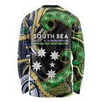 South Sea Islanders And Solomon Islands Long Sleeve Shirt Solomons Coat Of Arms And Southern Cross