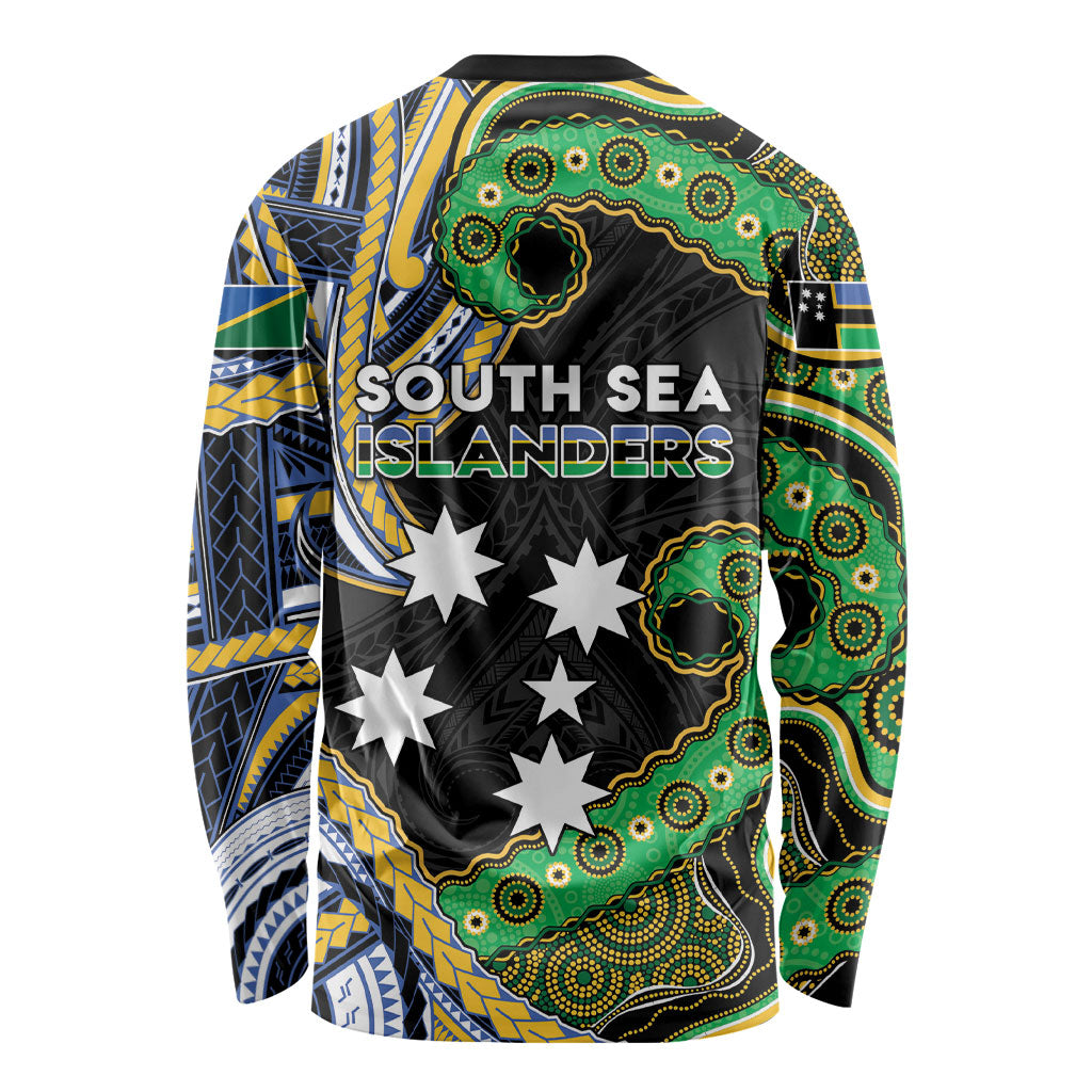 South Sea Islanders And Solomon Islands Long Sleeve Shirt Solomons Coat Of Arms And Southern Cross