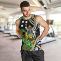 South Sea Islanders And Solomon Islands Men Tank Top Solomons Coat Of Arms And Southern Cross