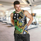 South Sea Islanders And Solomon Islands Men Tank Top Solomons Coat Of Arms And Southern Cross