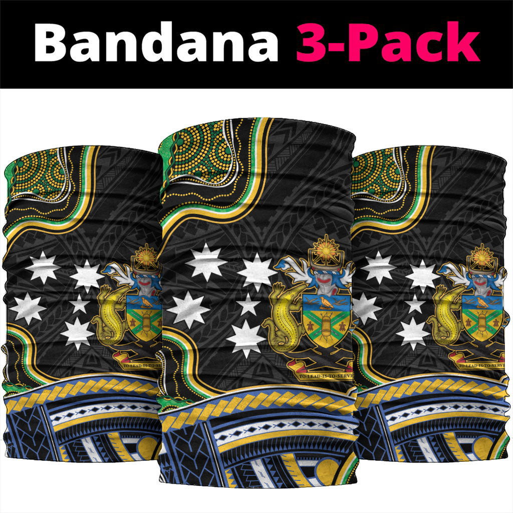 South Sea Islanders And Solomon Islands Neck Gaiter Solomons Coat Of Arms And Southern Cross