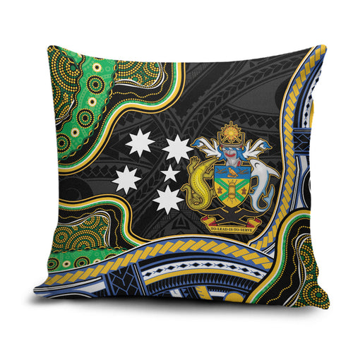 South Sea Islanders And Solomon Islands Pillow Cover Solomons Coat Of Arms And Southern Cross