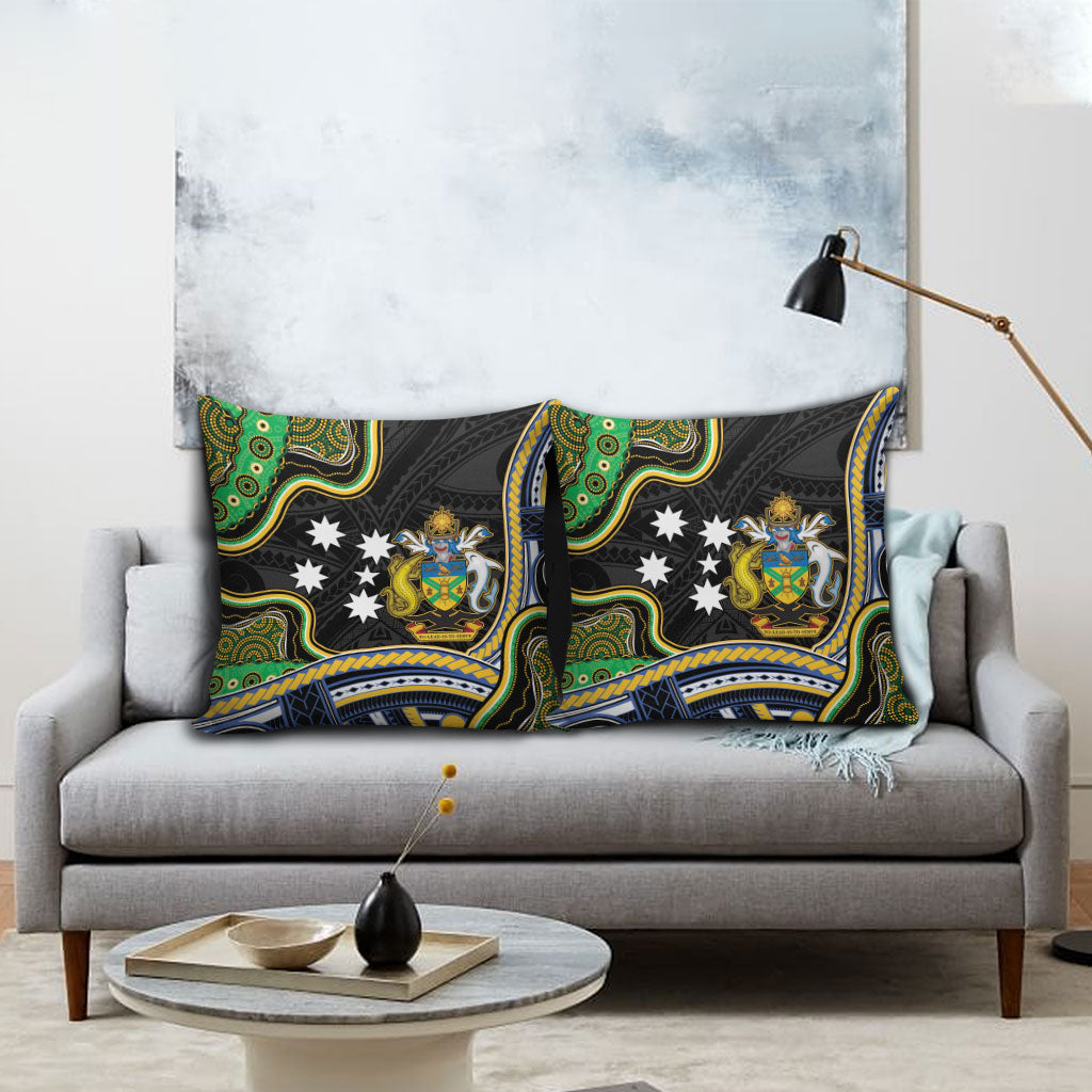 South Sea Islanders And Solomon Islands Pillow Cover Solomons Coat Of Arms And Southern Cross
