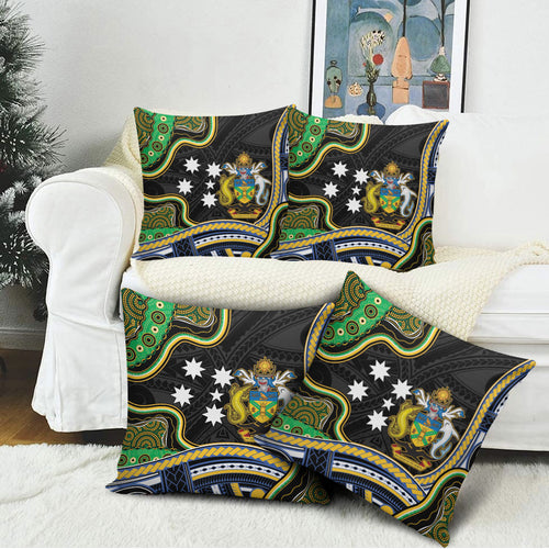 South Sea Islanders And Solomon Islands Pillow Cover Solomons Coat Of Arms And Southern Cross