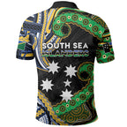 South Sea Islanders And Solomon Islands Polo Shirt Solomons Coat Of Arms And Southern Cross