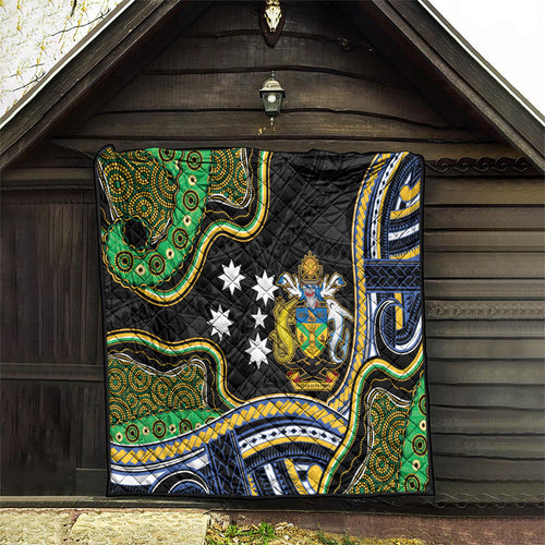 South Sea Islanders And Solomon Islands Quilt Solomons Coat Of Arms And Southern Cross
