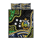 South Sea Islanders And Solomon Islands Quilt Bed Set Solomons Coat Of Arms And Southern Cross