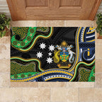 South Sea Islanders And Solomon Islands Rubber Doormat Solomons Coat Of Arms And Southern Cross