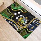 South Sea Islanders And Solomon Islands Rubber Doormat Solomons Coat Of Arms And Southern Cross
