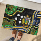 South Sea Islanders And Solomon Islands Rubber Doormat Solomons Coat Of Arms And Southern Cross