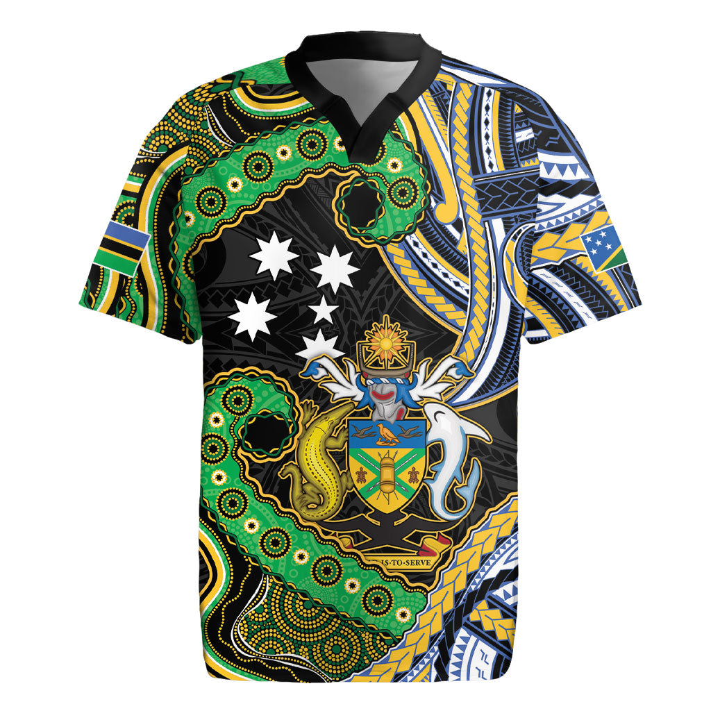 South Sea Islanders And Solomon Islands Rugby Jersey Solomons Coat Of Arms And Southern Cross