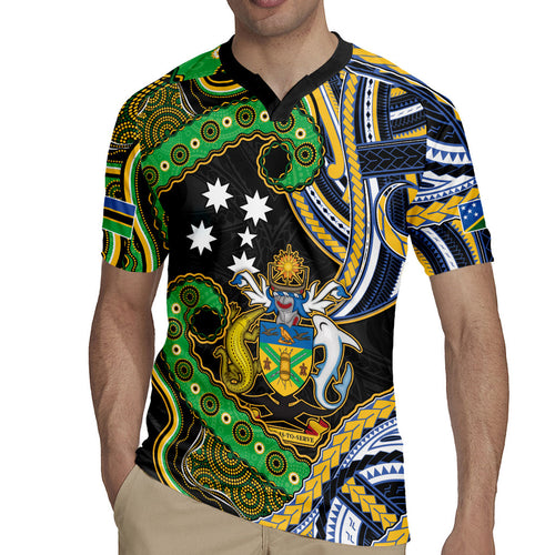 South Sea Islanders And Solomon Islands Rugby Jersey Solomons Coat Of Arms And Southern Cross