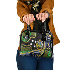 South Sea Islanders And Solomon Islands Shoulder Handbag Solomons Coat Of Arms And Southern Cross