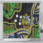 South Sea Islanders And Solomon Islands Shower Curtain Solomons Coat Of Arms And Southern Cross