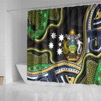 South Sea Islanders And Solomon Islands Shower Curtain Solomons Coat Of Arms And Southern Cross