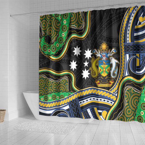 South Sea Islanders And Solomon Islands Shower Curtain Solomons Coat Of Arms And Southern Cross