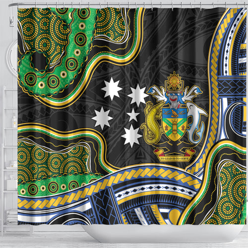 South Sea Islanders And Solomon Islands Shower Curtain Solomons Coat Of Arms And Southern Cross