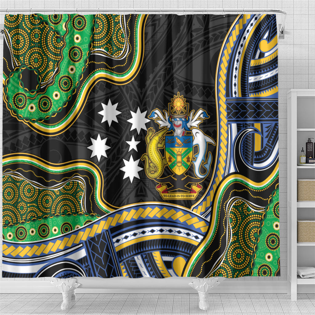 South Sea Islanders And Solomon Islands Shower Curtain Solomons Coat Of Arms And Southern Cross
