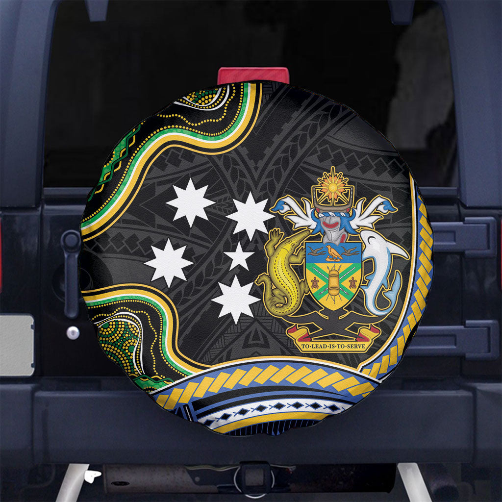 South Sea Islanders And Solomon Islands Spare Tire Cover Solomons Coat Of Arms And Southern Cross