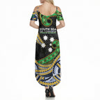 South Sea Islanders And Solomon Islands Summer Maxi Dress Solomons Coat Of Arms And Southern Cross