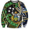 South Sea Islanders And Solomon Islands Sweatshirt Solomons Coat Of Arms And Southern Cross