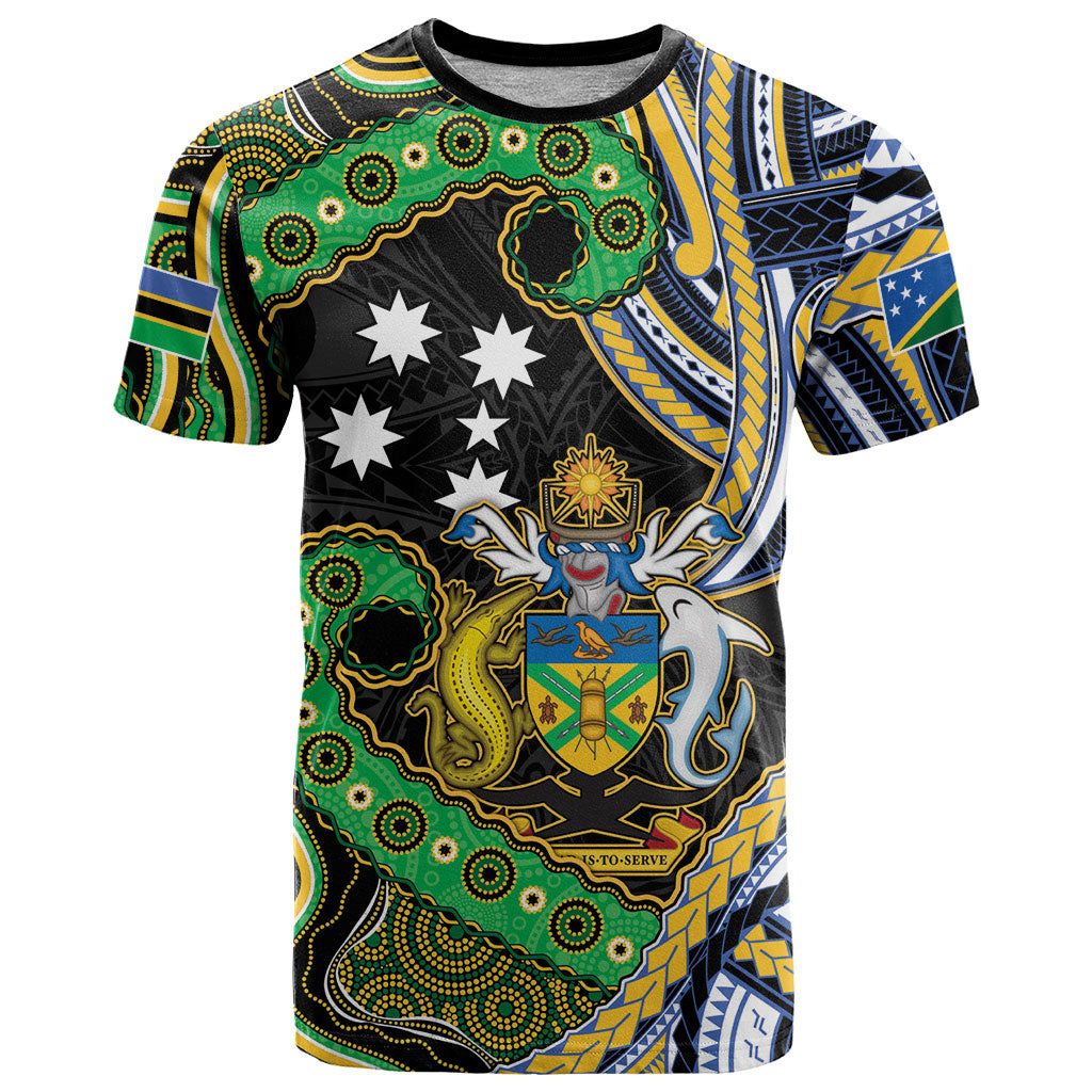 South Sea Islanders And Solomon Islands T Shirt Solomons Coat Of Arms And Southern Cross