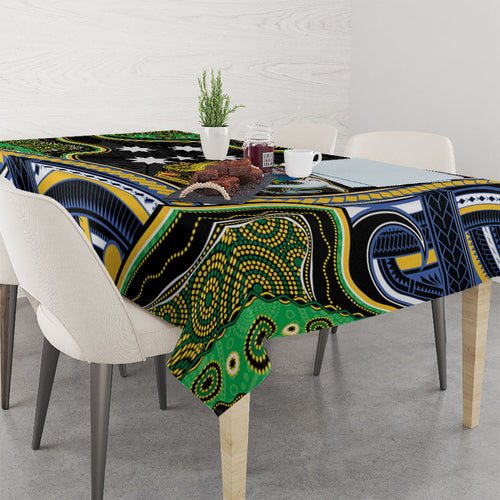 South Sea Islanders And Solomon Islands Tablecloth Solomons Coat Of Arms And Southern Cross