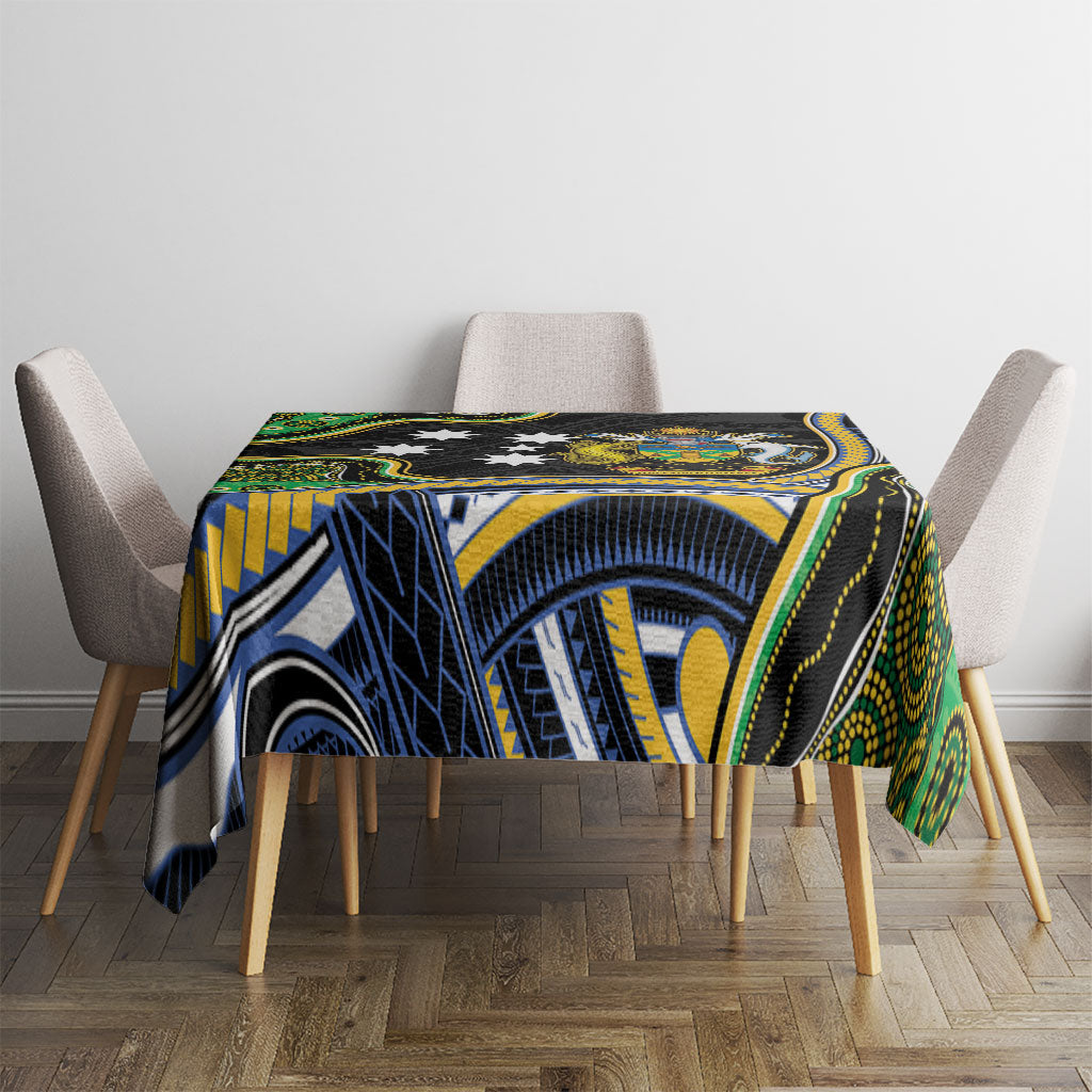 South Sea Islanders And Solomon Islands Tablecloth Solomons Coat Of Arms And Southern Cross