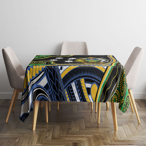 South Sea Islanders And Solomon Islands Tablecloth Solomons Coat Of Arms And Southern Cross