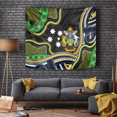 South Sea Islanders And Solomon Islands Tapestry Solomons Coat Of Arms And Southern Cross