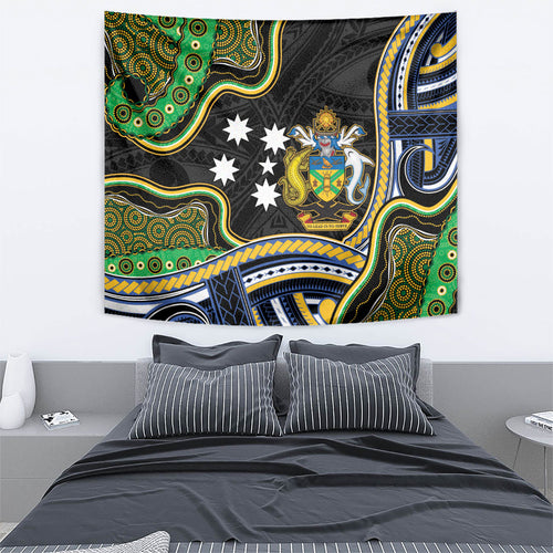 South Sea Islanders And Solomon Islands Tapestry Solomons Coat Of Arms And Southern Cross