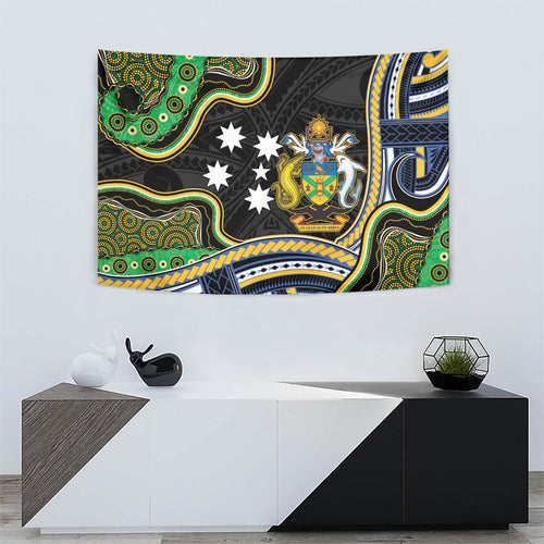 South Sea Islanders And Solomon Islands Tapestry Solomons Coat Of Arms And Southern Cross